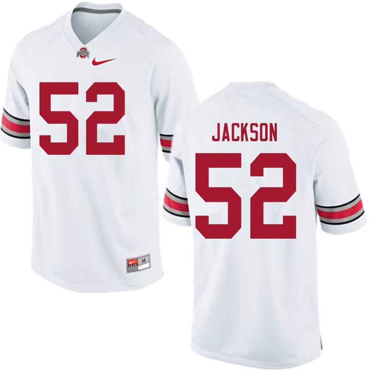 Antwuan Jackson Ohio State Buckeyes Men's NCAA #52 Nike White College Stitched Football Jersey RJE3656GX